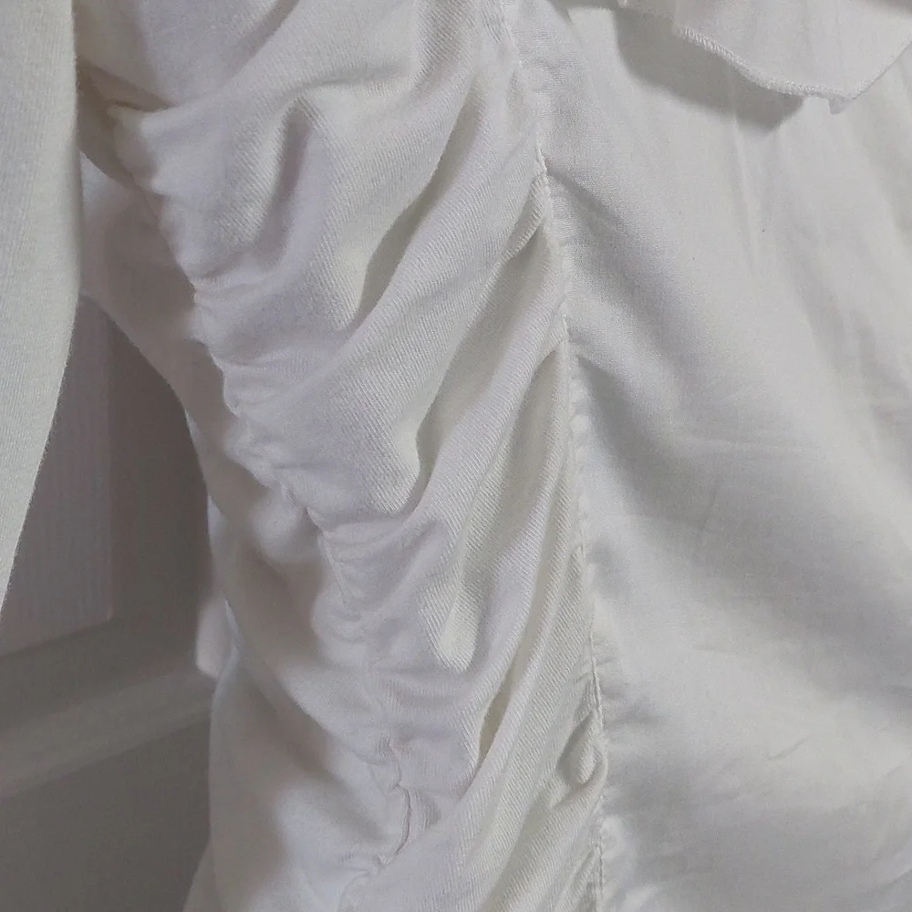 Boston Proper White Ruffled Top - Picture 5 of 8